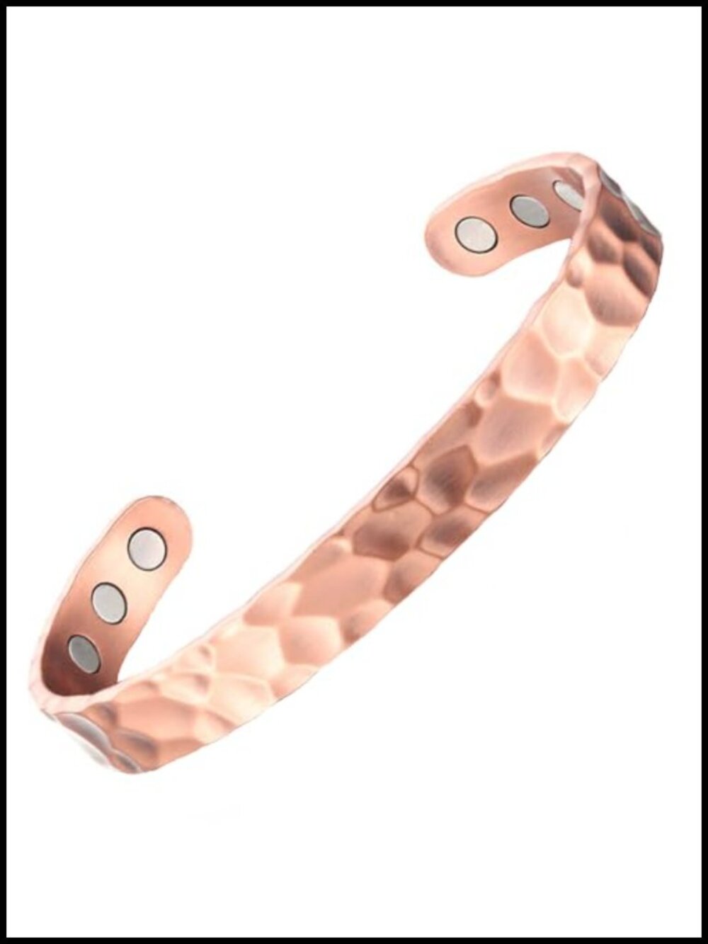 Ultra Strength Magnetic Therapy Cuff Bracelet Adjustable Copper